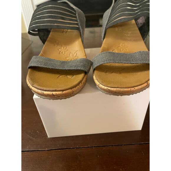 Skechers Cali Beverlee Smitten Kitten Wedge Sandals Open Toe Women's Size 9 - Picture 3 of 9